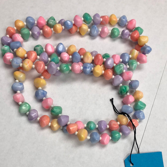 Pastel free form bead necklace