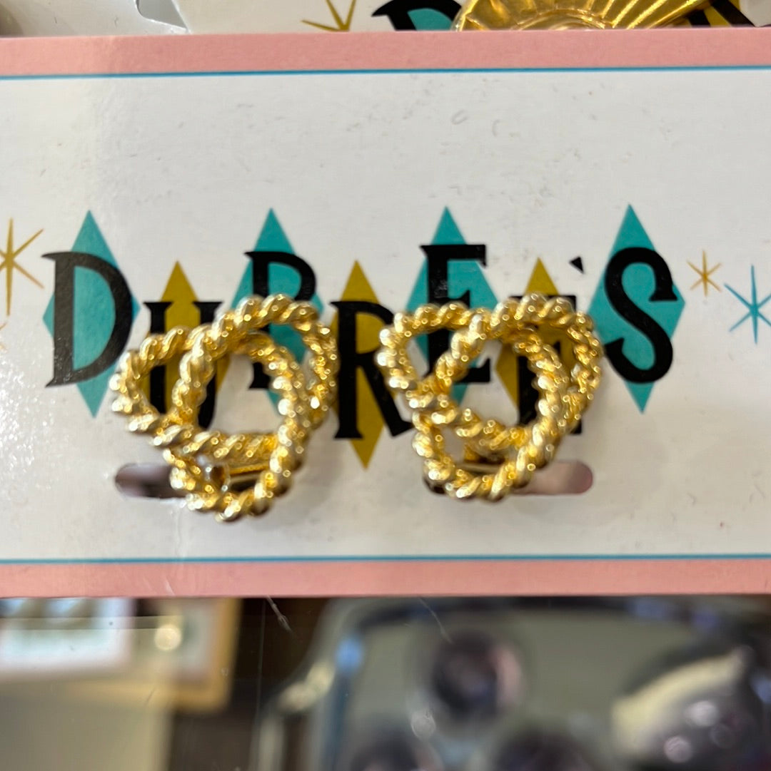 Gold rope knot clip on