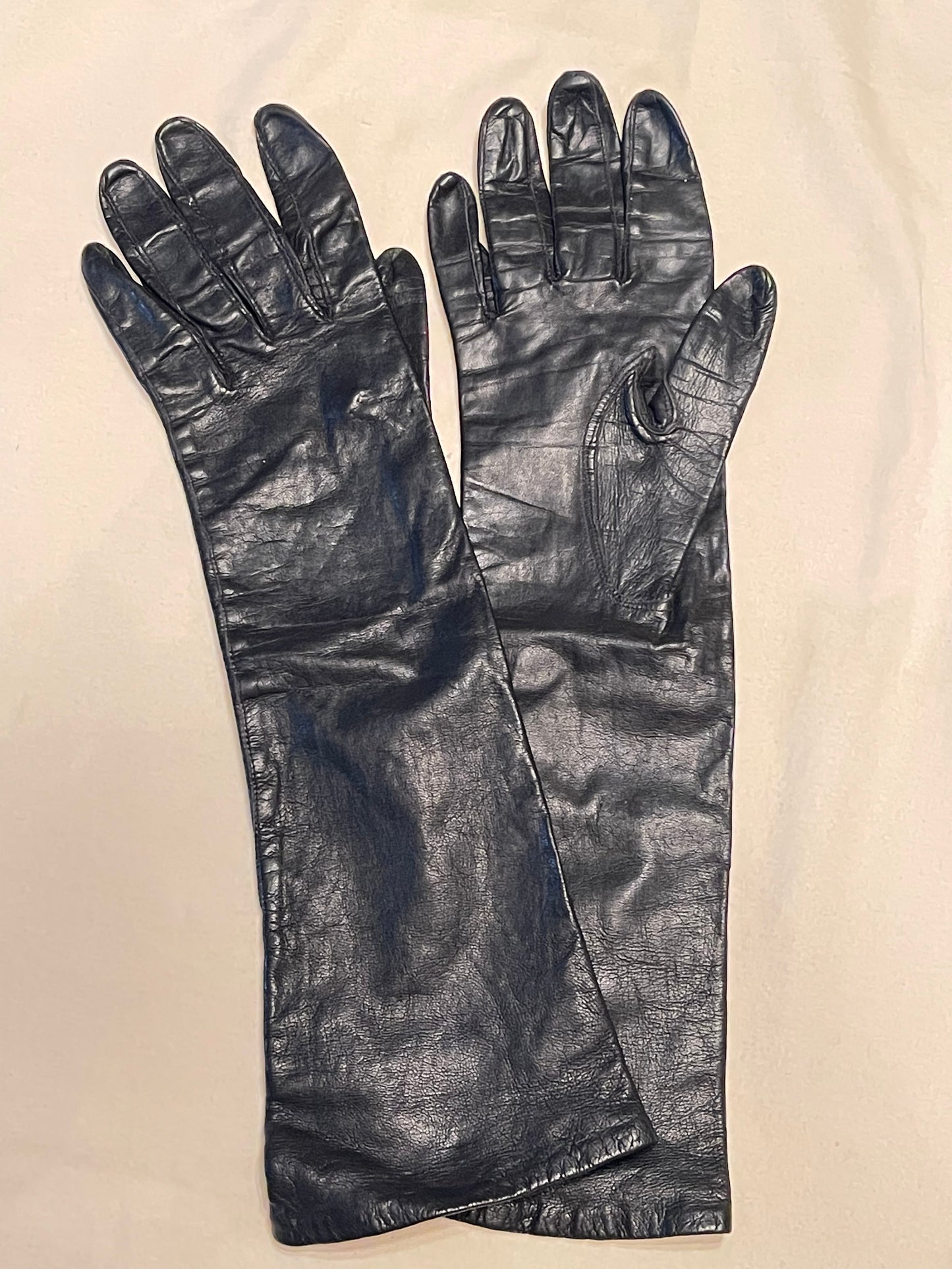 Black Leather Gloves
