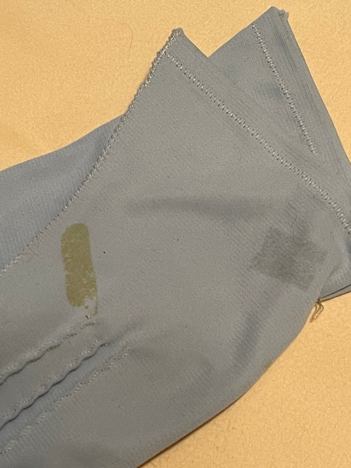 Max Meyer’s Light Blue Nylon Gloves