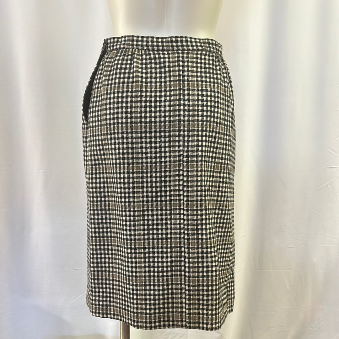70s Plaid Pendleton wool skirt