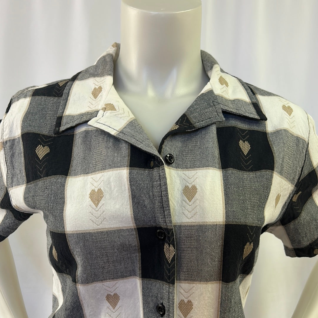 Large Checked Blouse