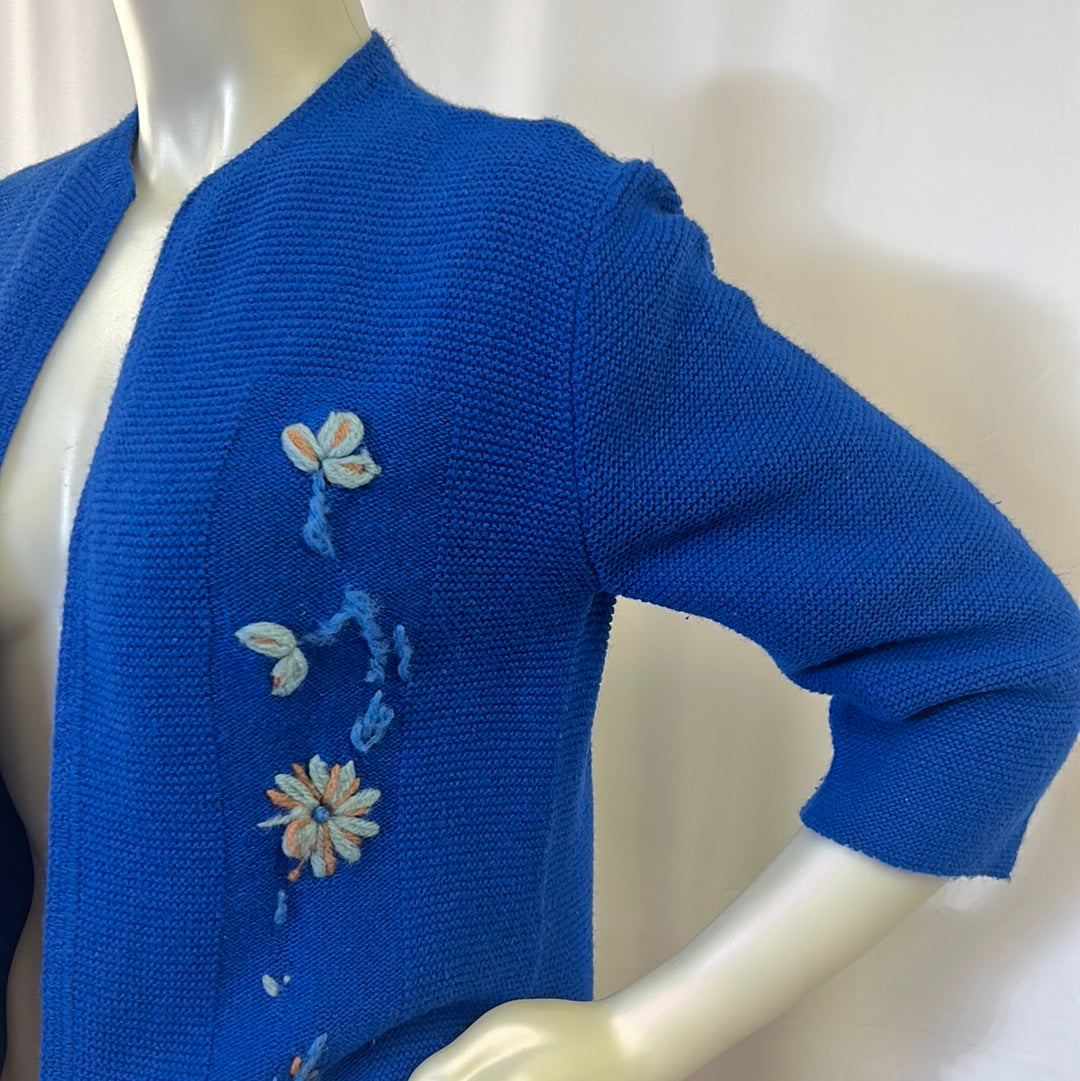 Women’s Royal Blue Cardigan Sweater