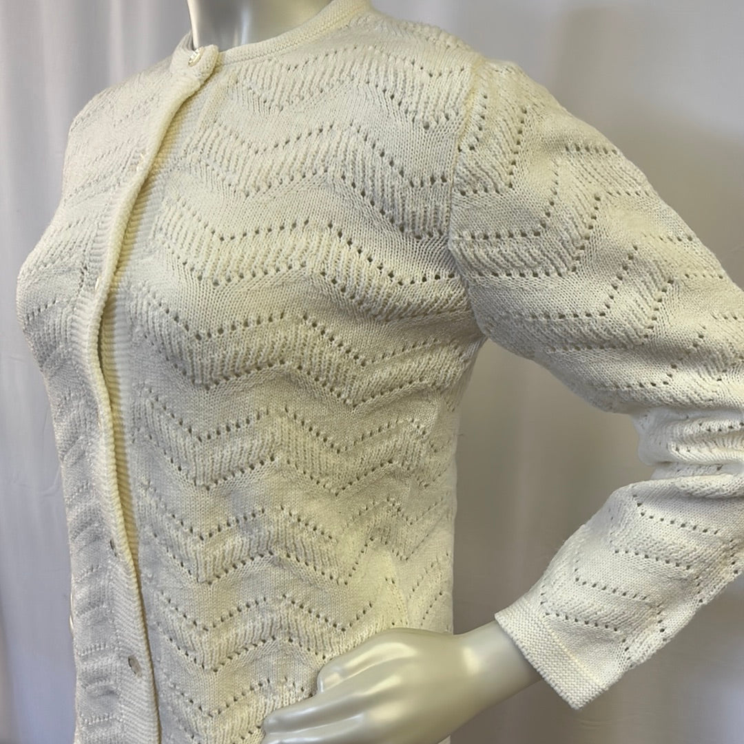 Jantzen White Knit Sweater