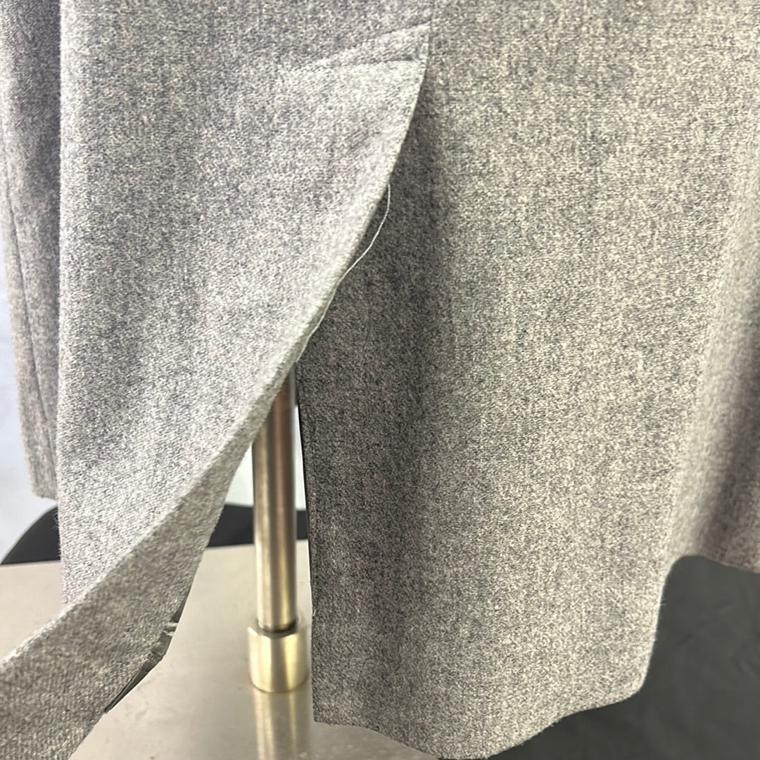 Gray Wool Skirt