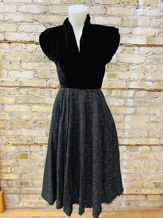 50s Velvet Dress