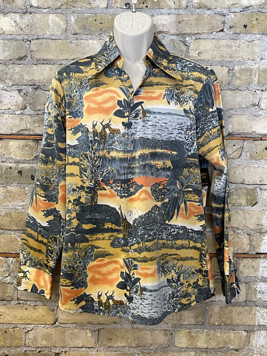 70s Safari Print Shirt