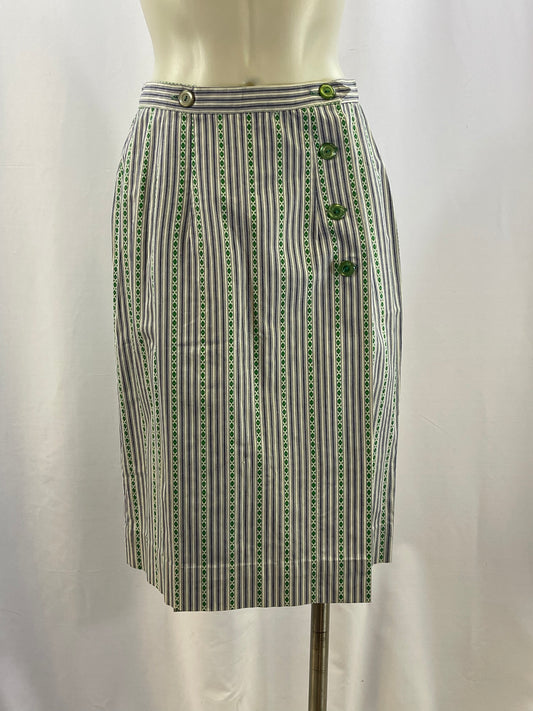 60s Cotton Wrap Skirt