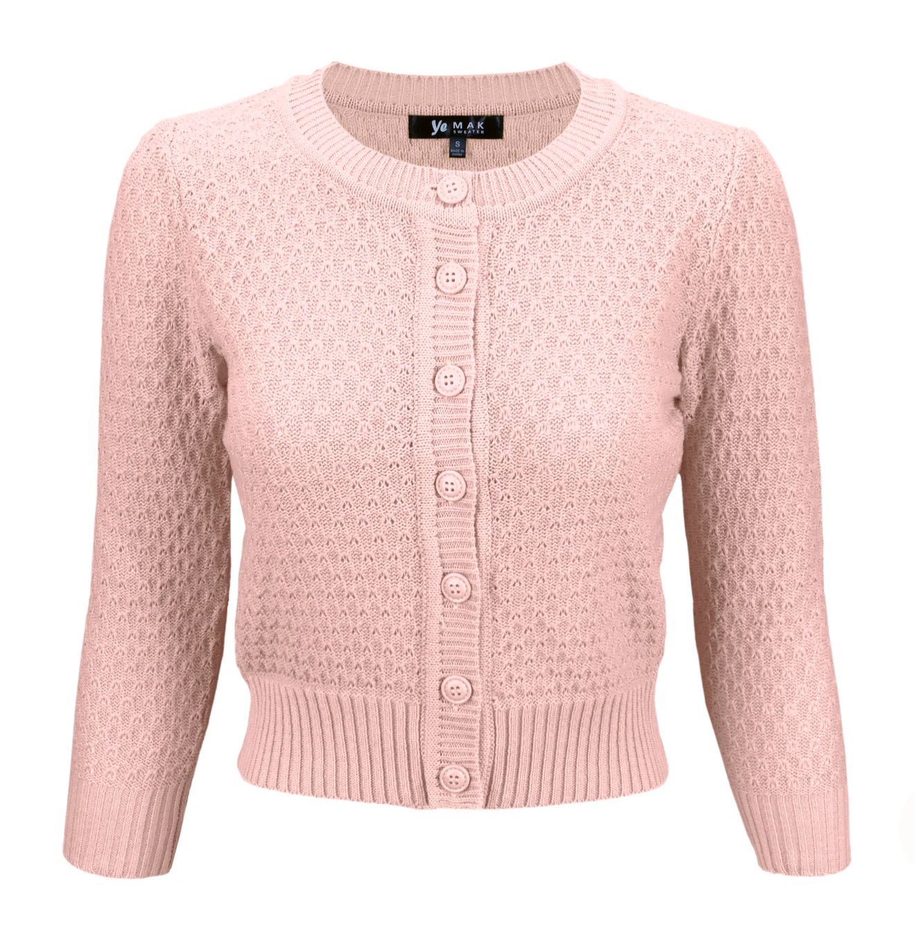 Ye Mak Classic Retro Cropped Cardigan