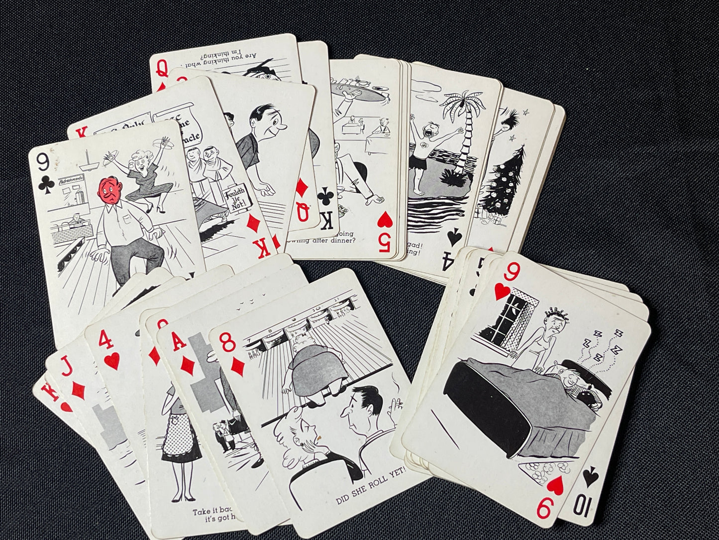 Vintage Novelty Bowling Playing Cards