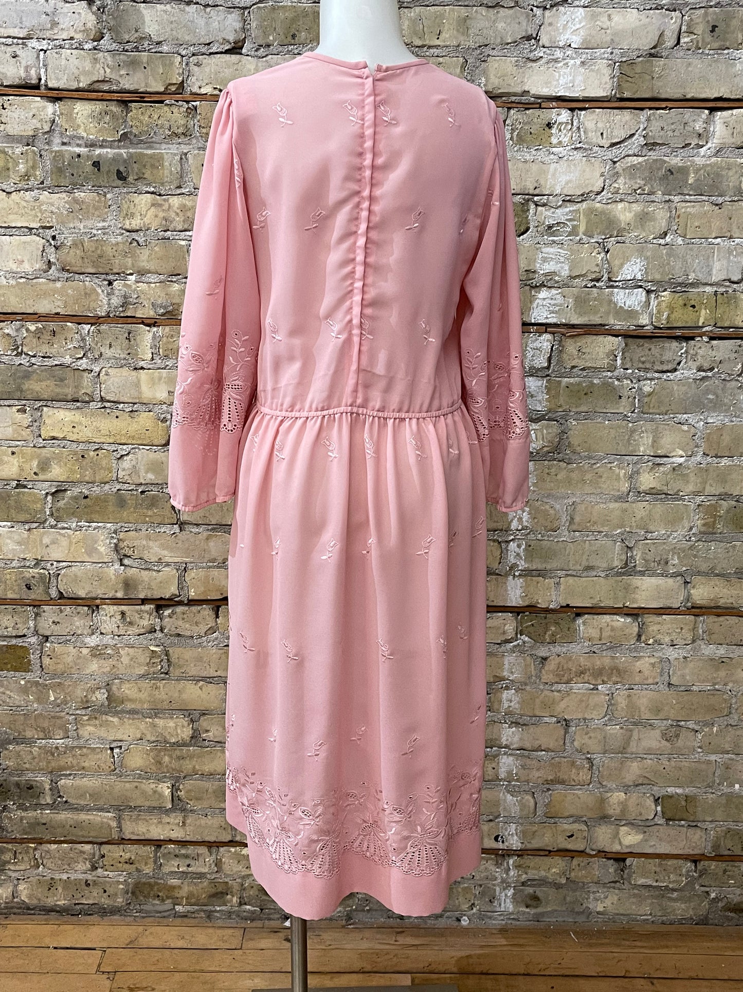 70s Pink Boho Style Dress