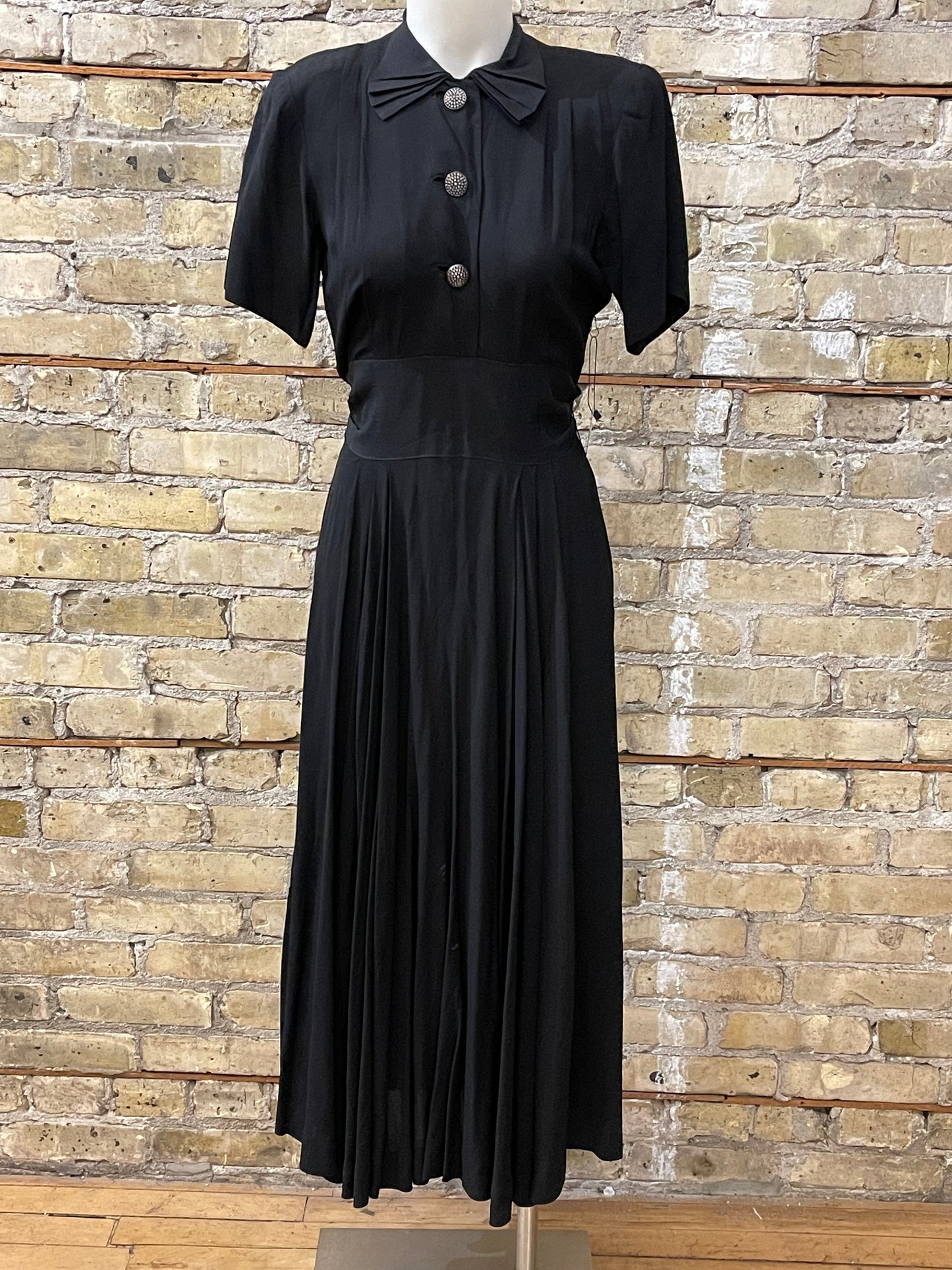 40s Arthur Weiss Black Dress