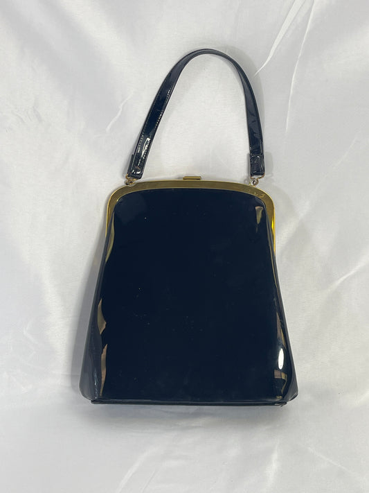 Black Patent Leather Purse