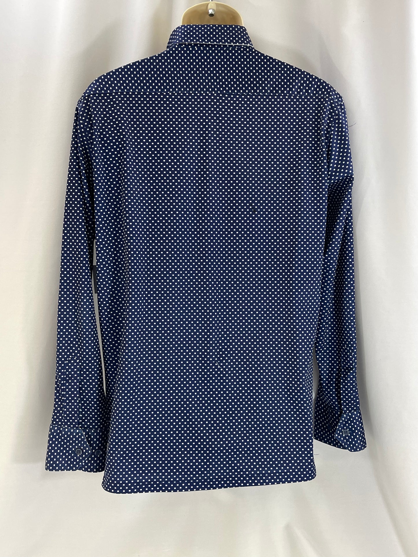 Polyester Blue Short Sleeve Shirt