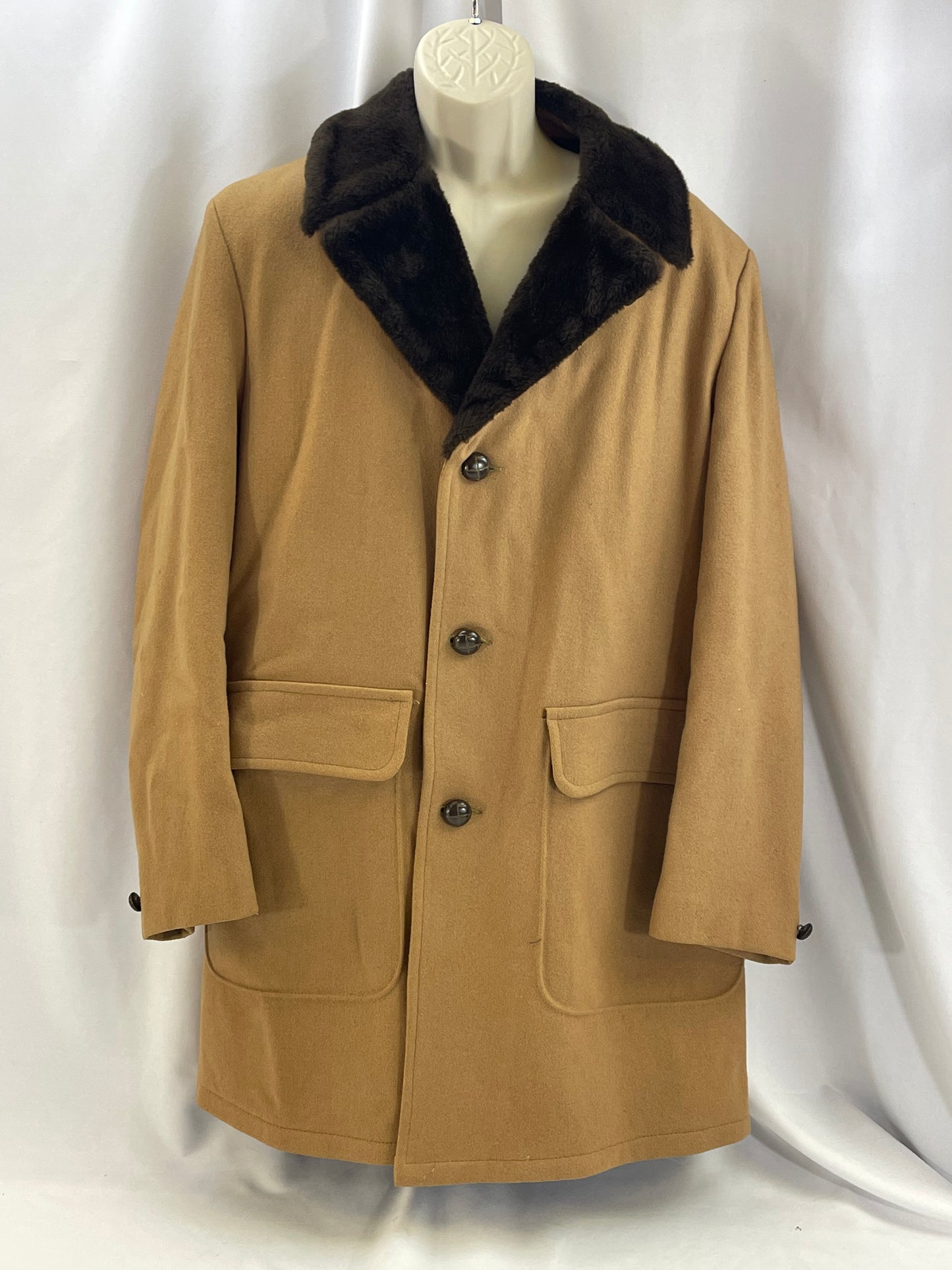 Sears Wool Overcoat 42 Long