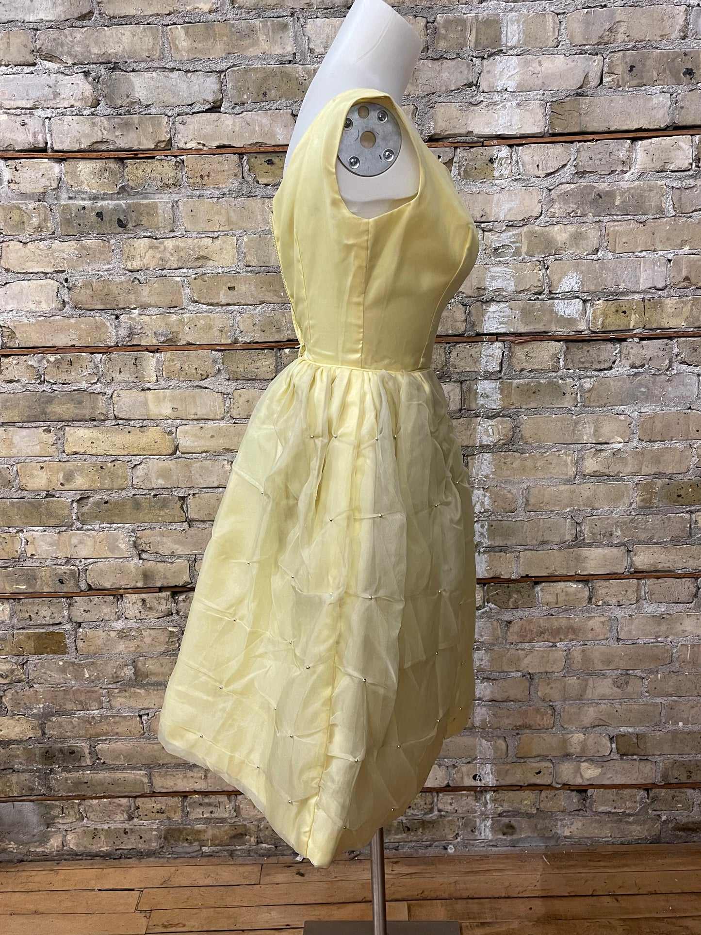 50s Yellow Party Dress