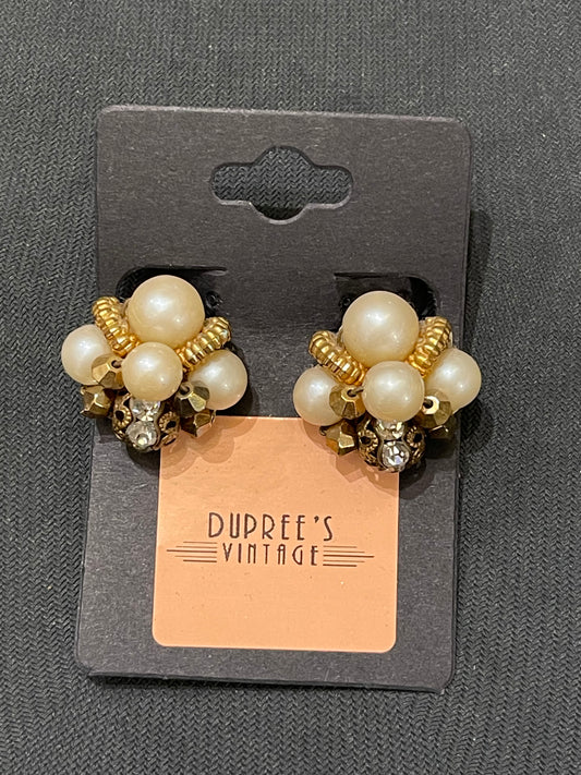 Sophisticated Pearl Clip Earrings