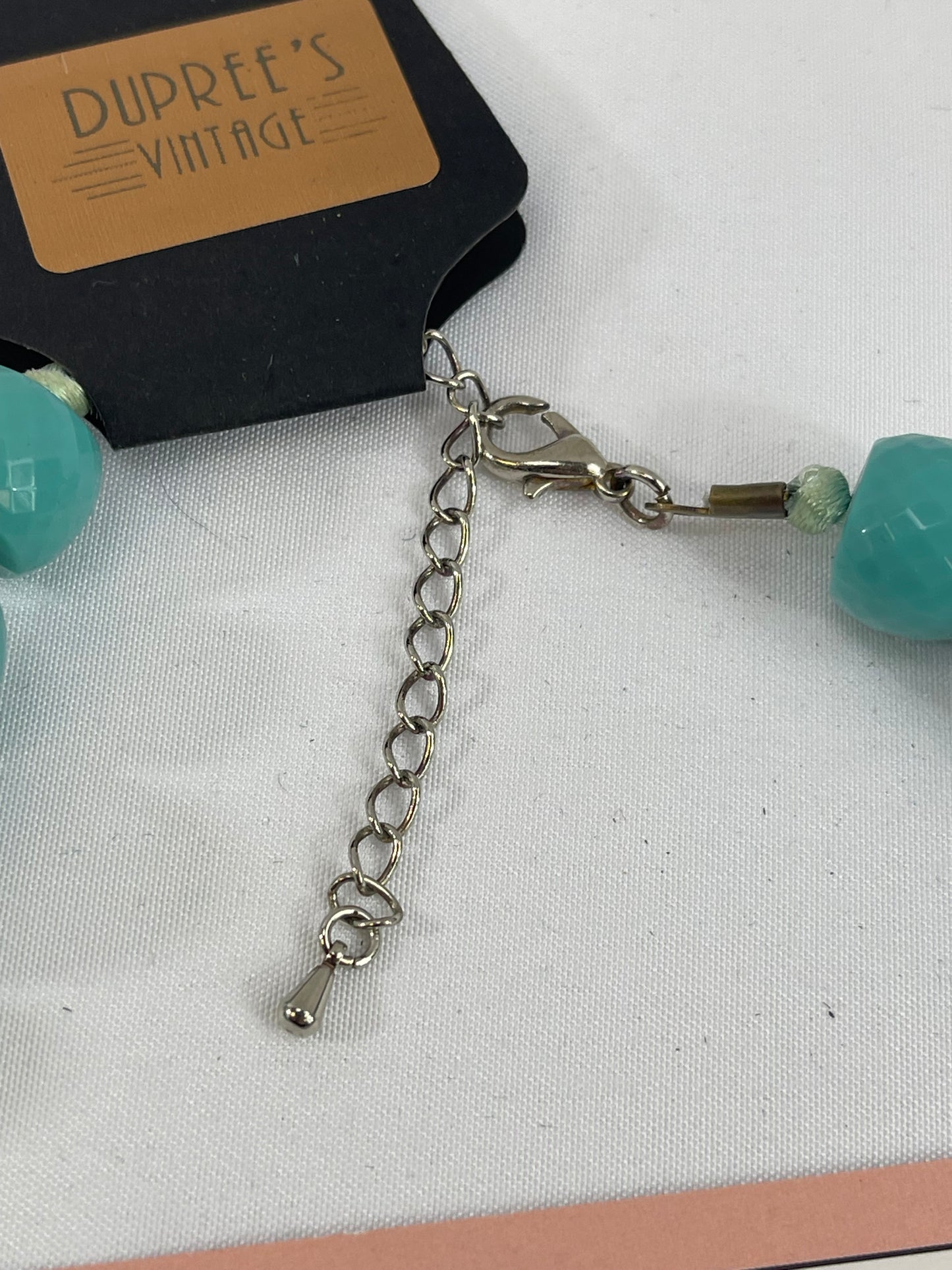 Faceted Teal Beaded Necklaces