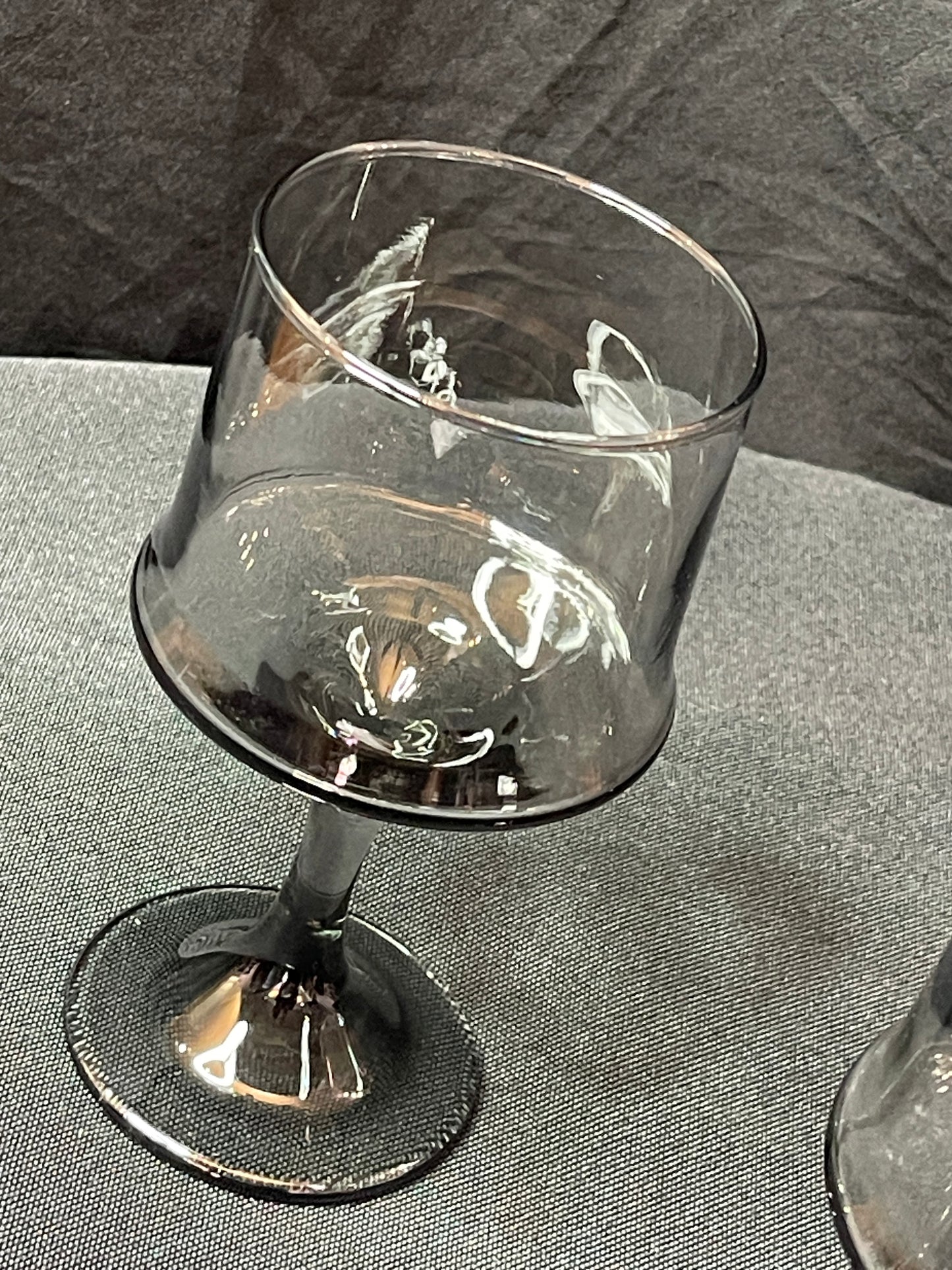 Libbey Smokey Wine Glasses