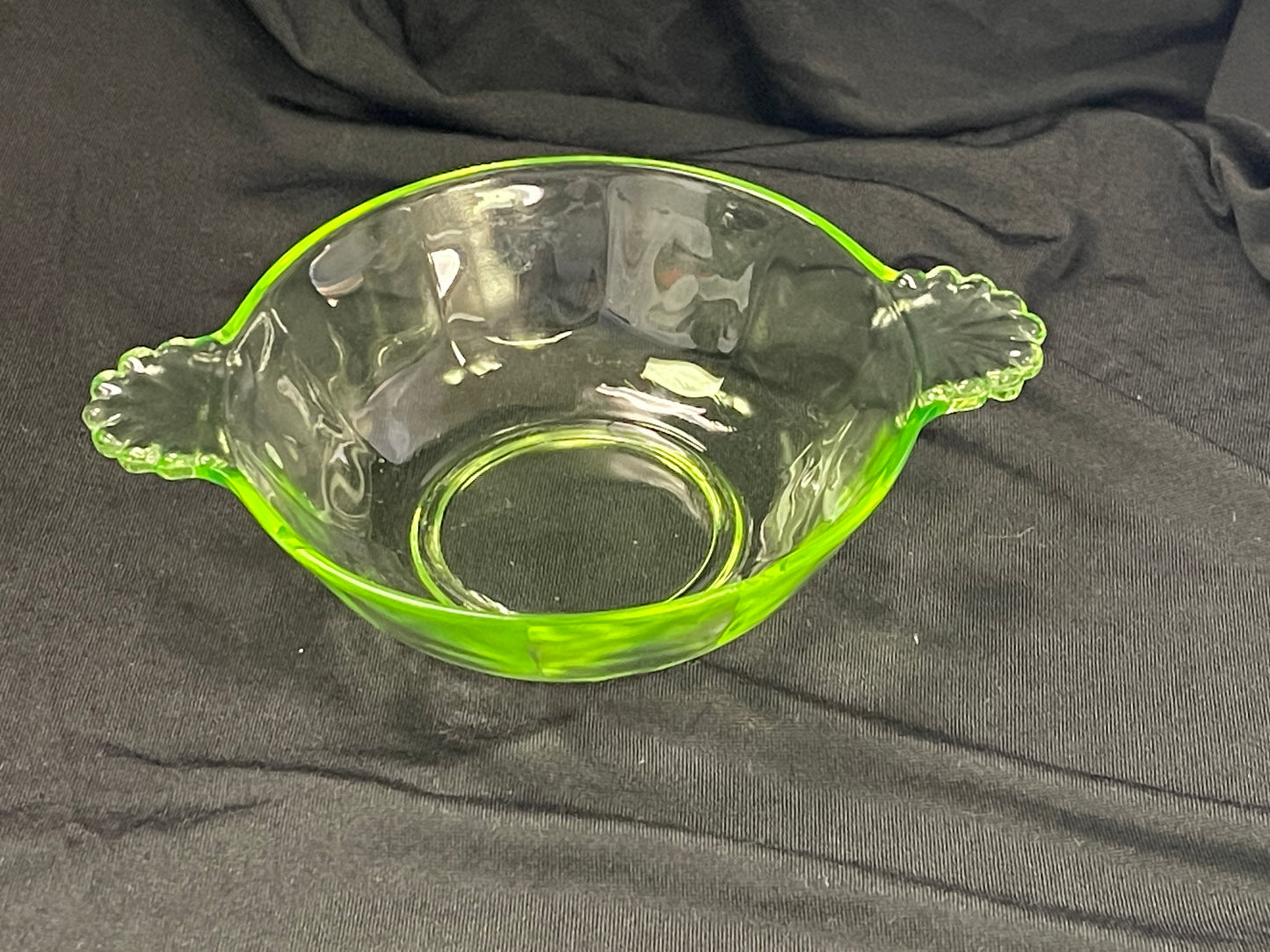 Uranium Glass Trinket Dish