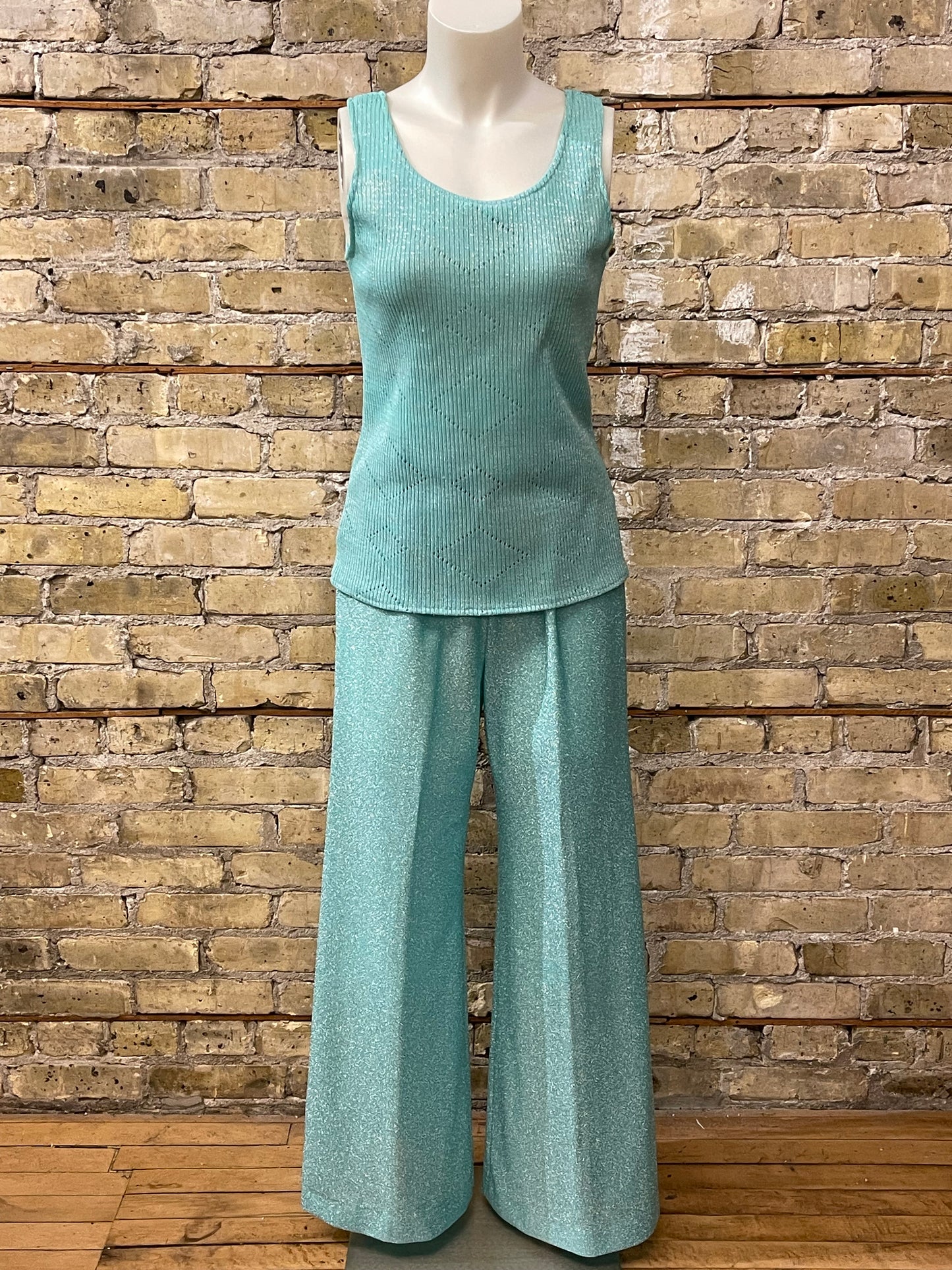 70s Teal Lurex 3 Piece - Volup Friendly!