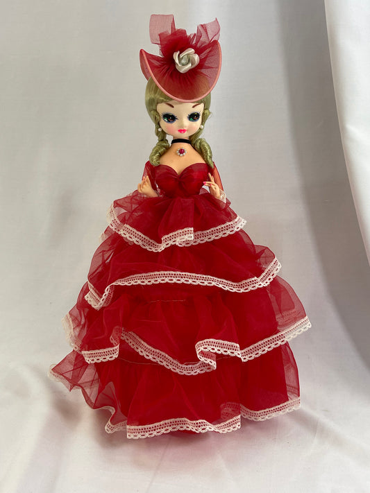 70s Bradley Doll Red Dress