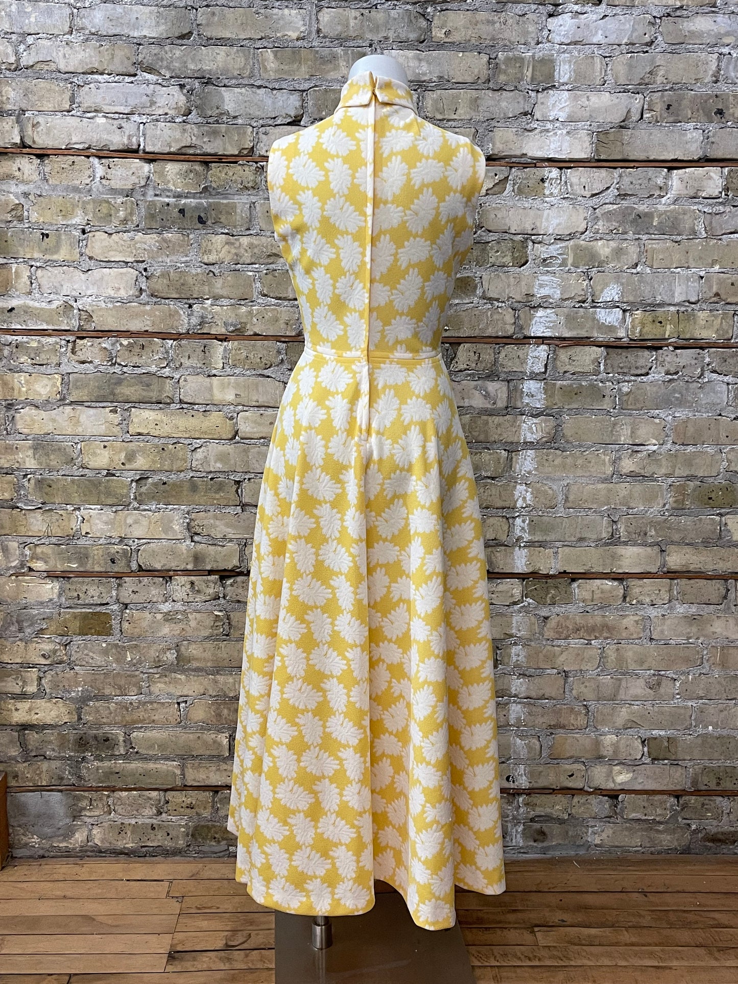 70s Yellow Floor Length Dress