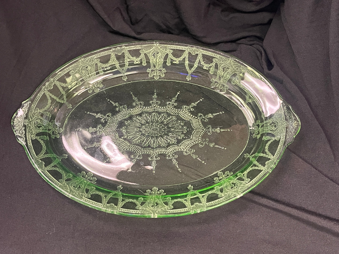 Uranium Glass Dish