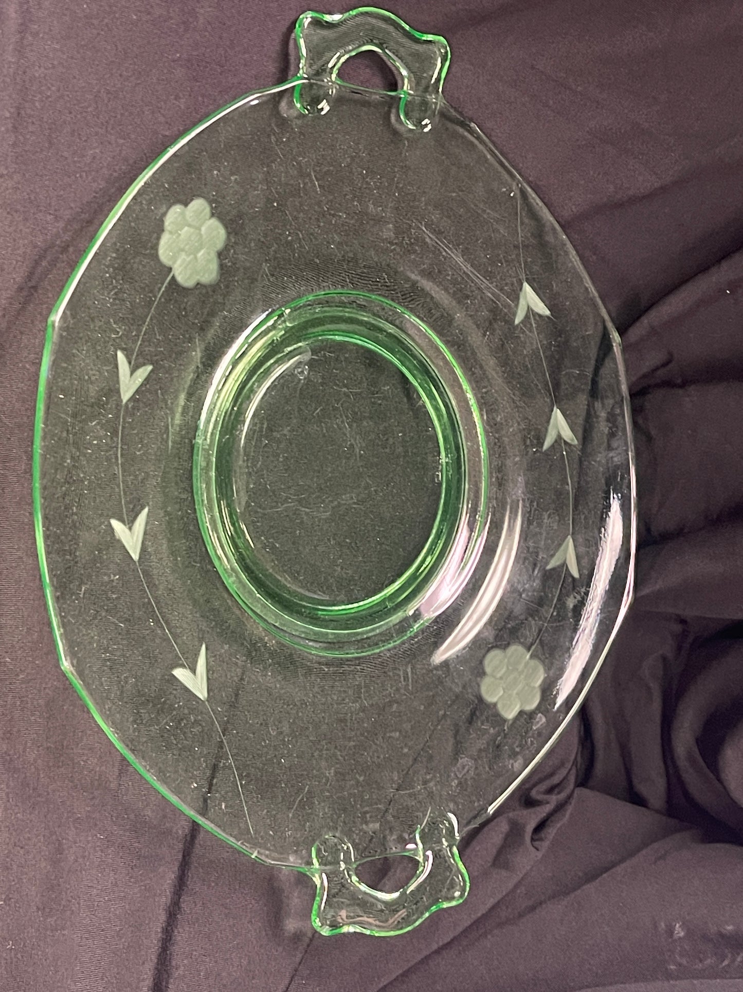 Uranium Glass Platter