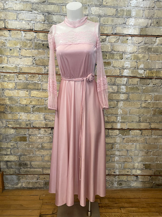 70s Blush Pink Dress