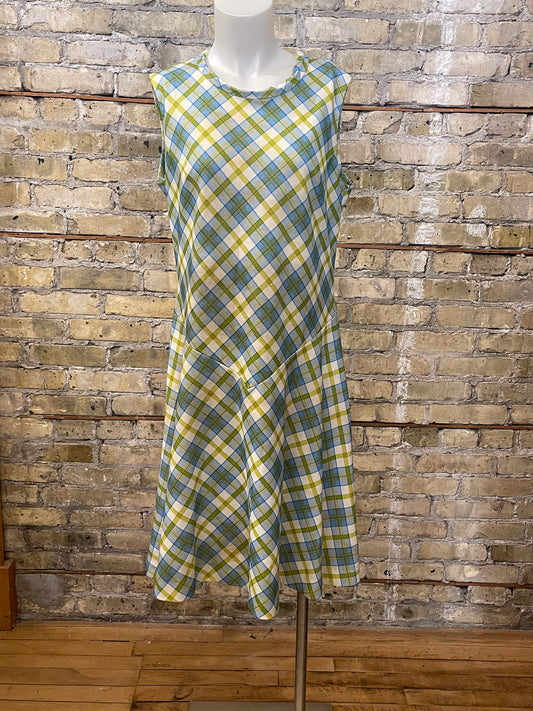 Homemade Casual Plaid Dress