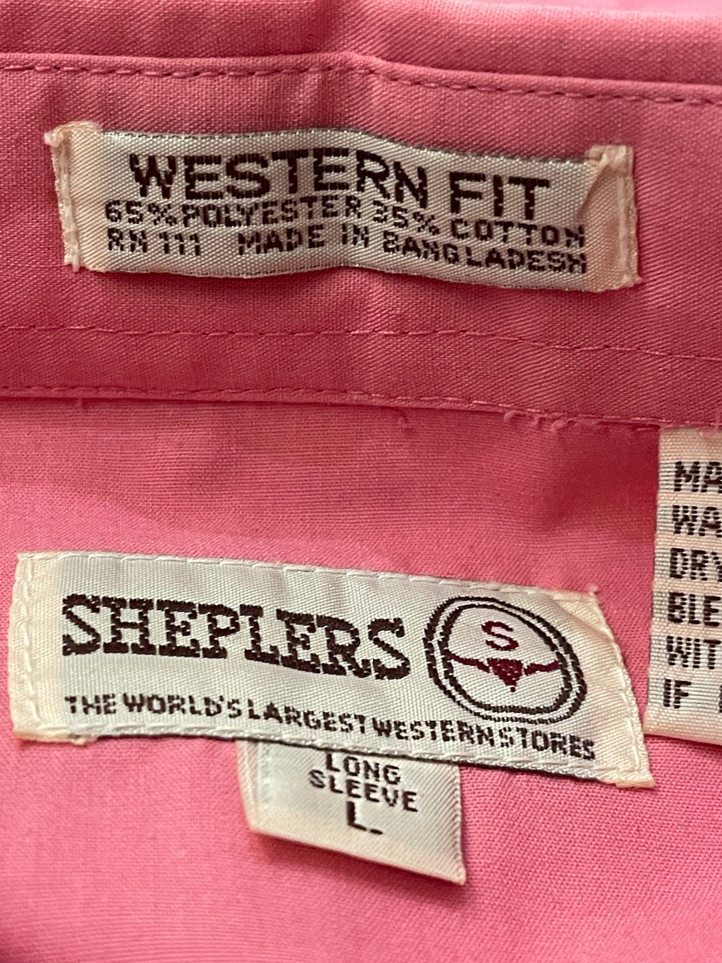 Pink Western Wear Shirt