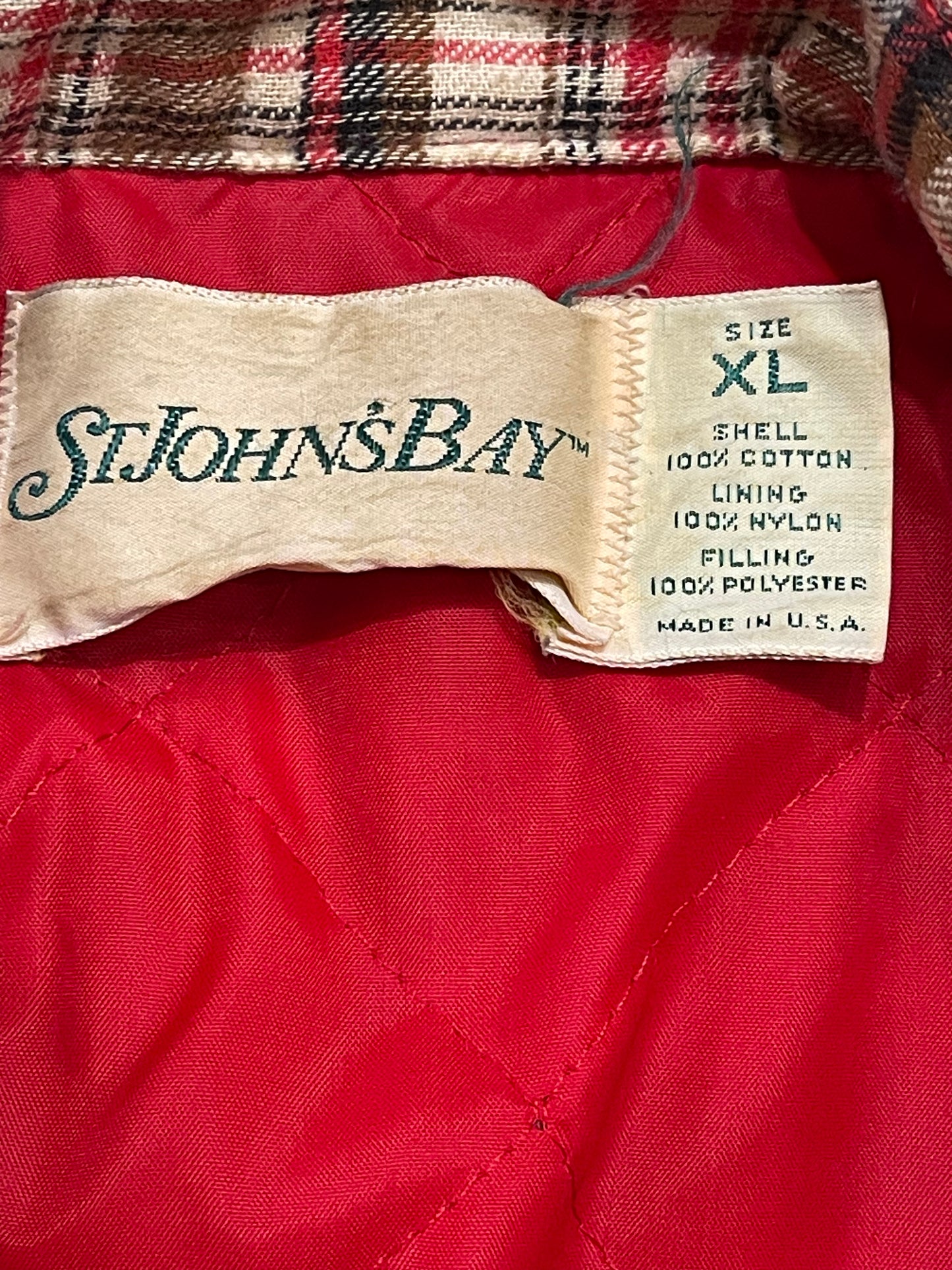 Vintage St John’s Bay Quilted Flannel
