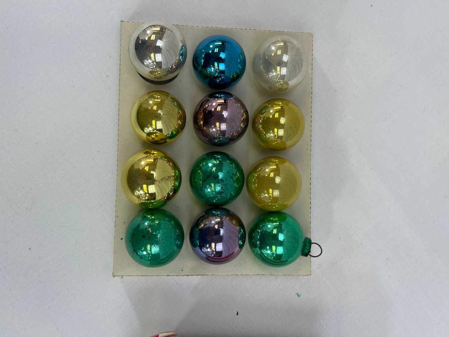 Rare Vintage Shiny Brite mini ornaments