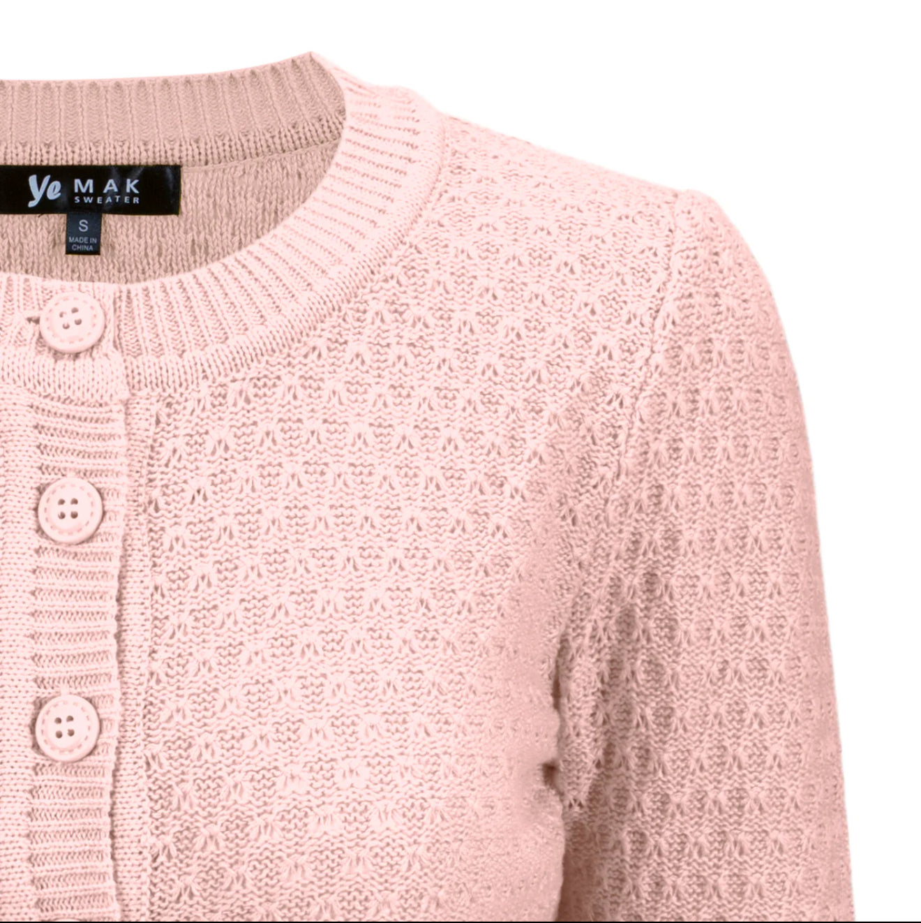 Ye Mak Classic Retro Cropped Cardigan