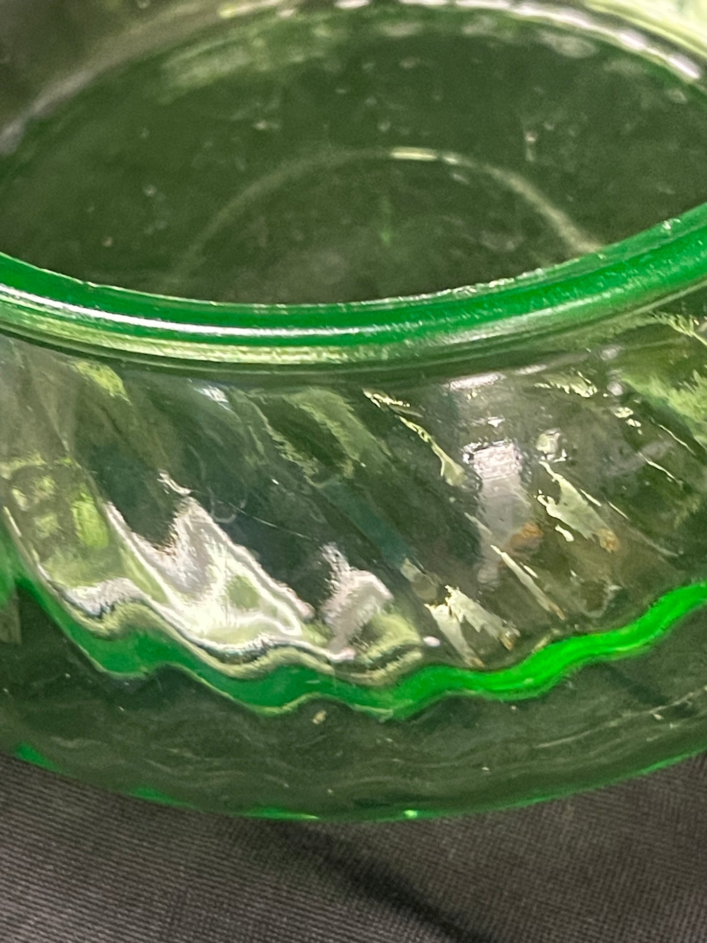 Uranium Glass Dish