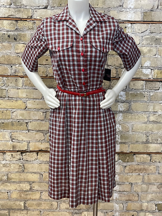 Plaid Cotton Day Dress