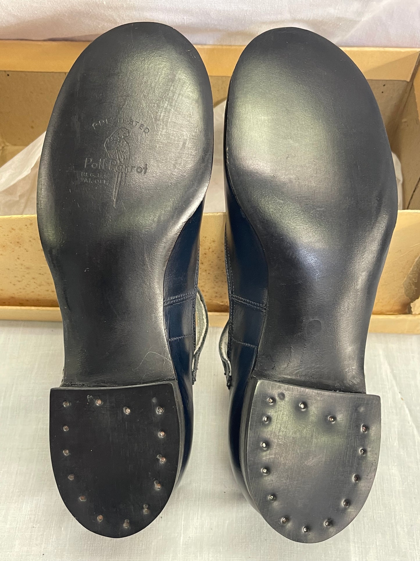 NOS Poll-Parrot Girl’s Navy Leather Shoes