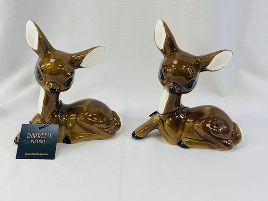 Vintage Duo of Ceramic Deer