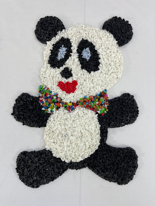 Melted Popcorn Plastic Panda