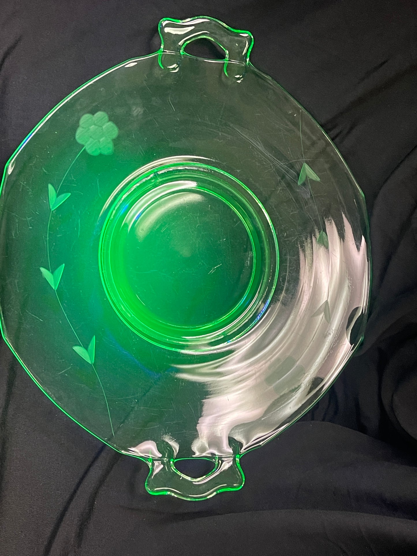 Uranium Glass Platter