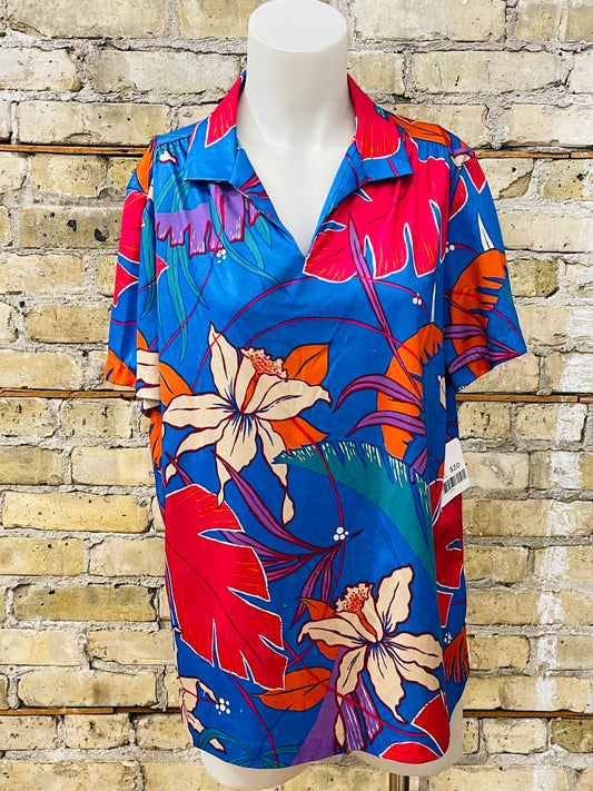 Vibrant Tropical Blouse