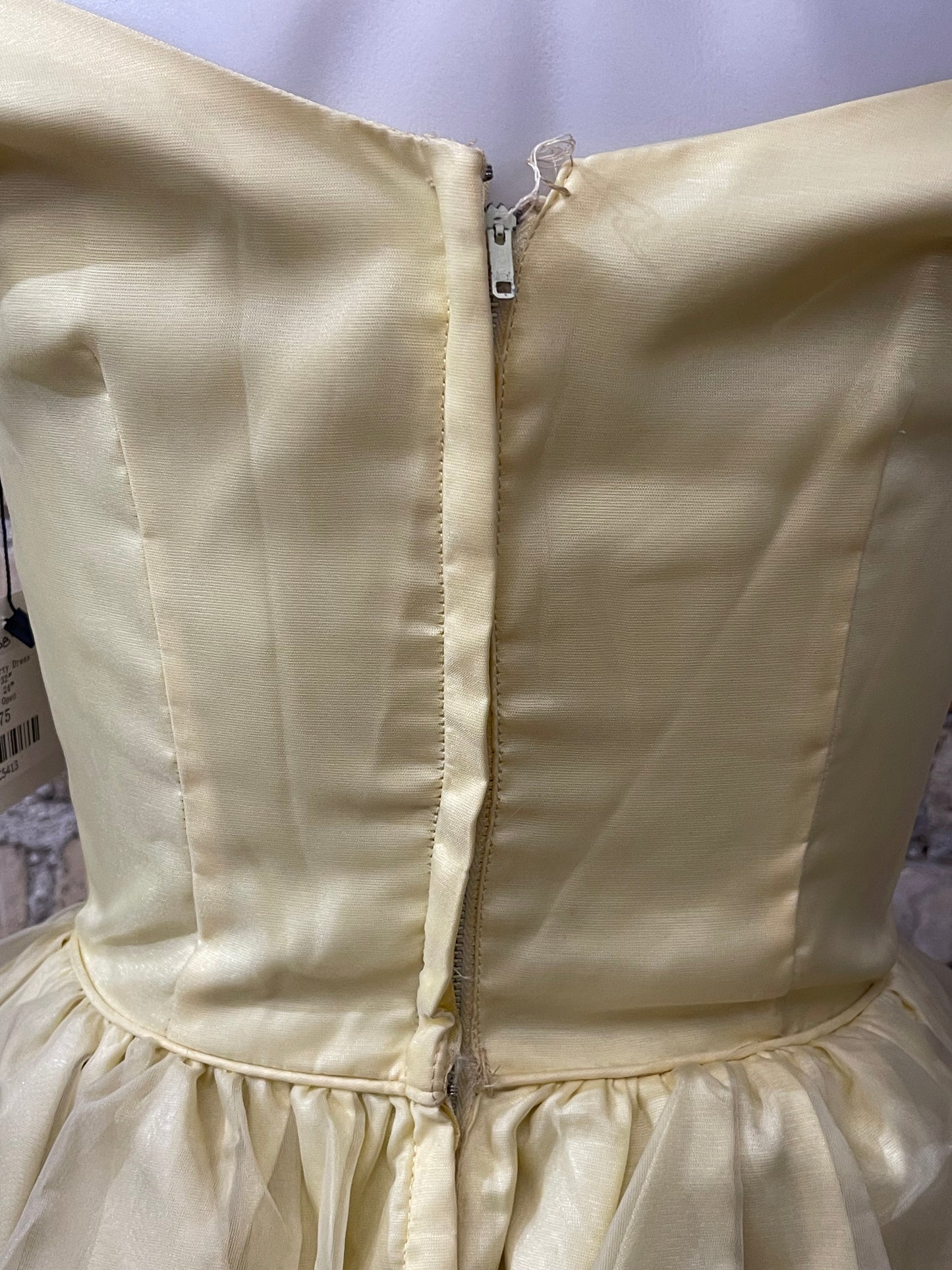 50s Yellow Party Dress