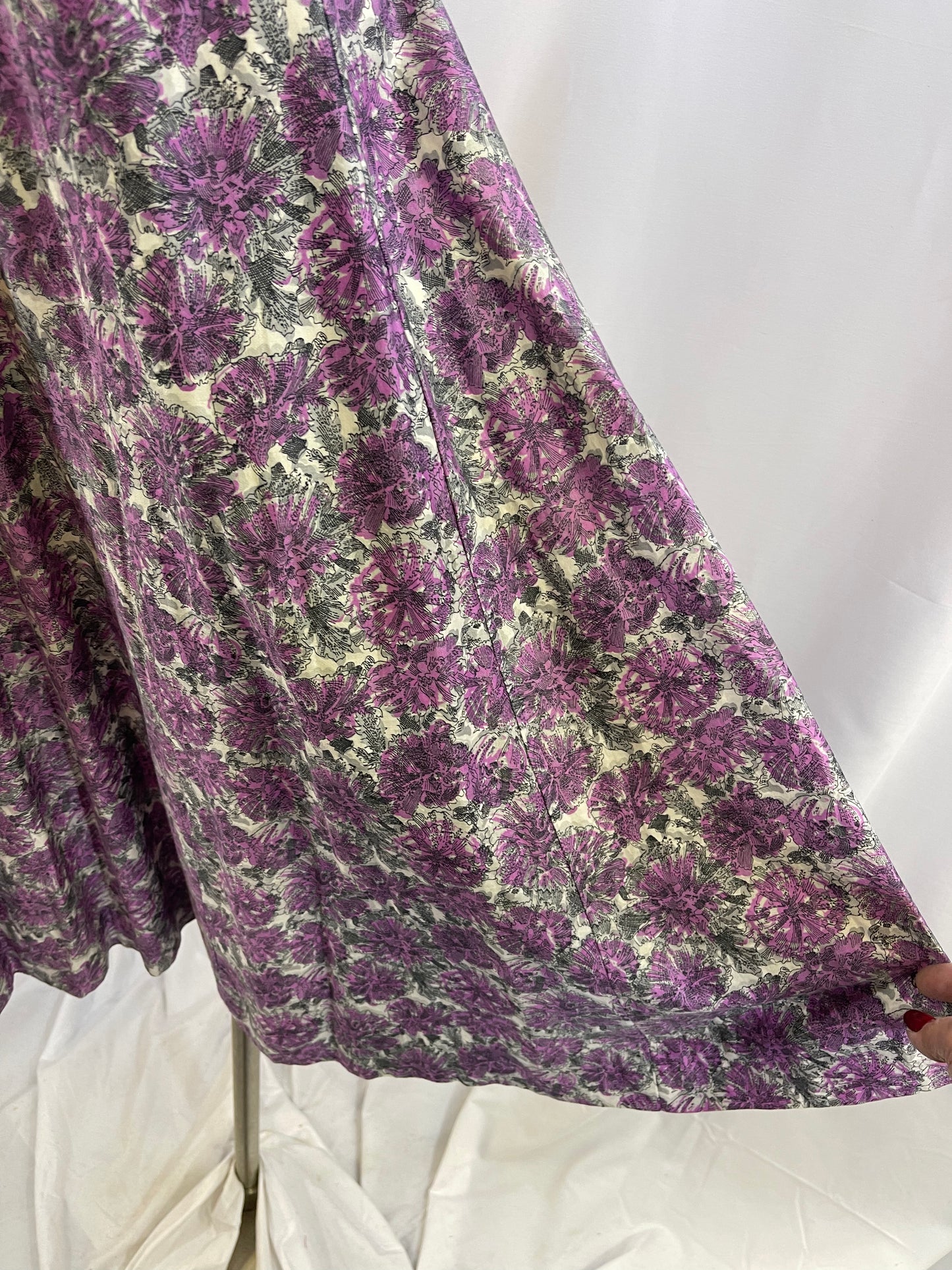 40s Purple Novelty Skirt