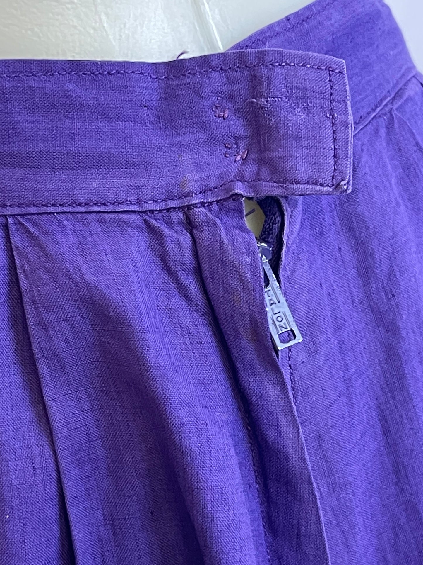 Purple Cotton Skirt