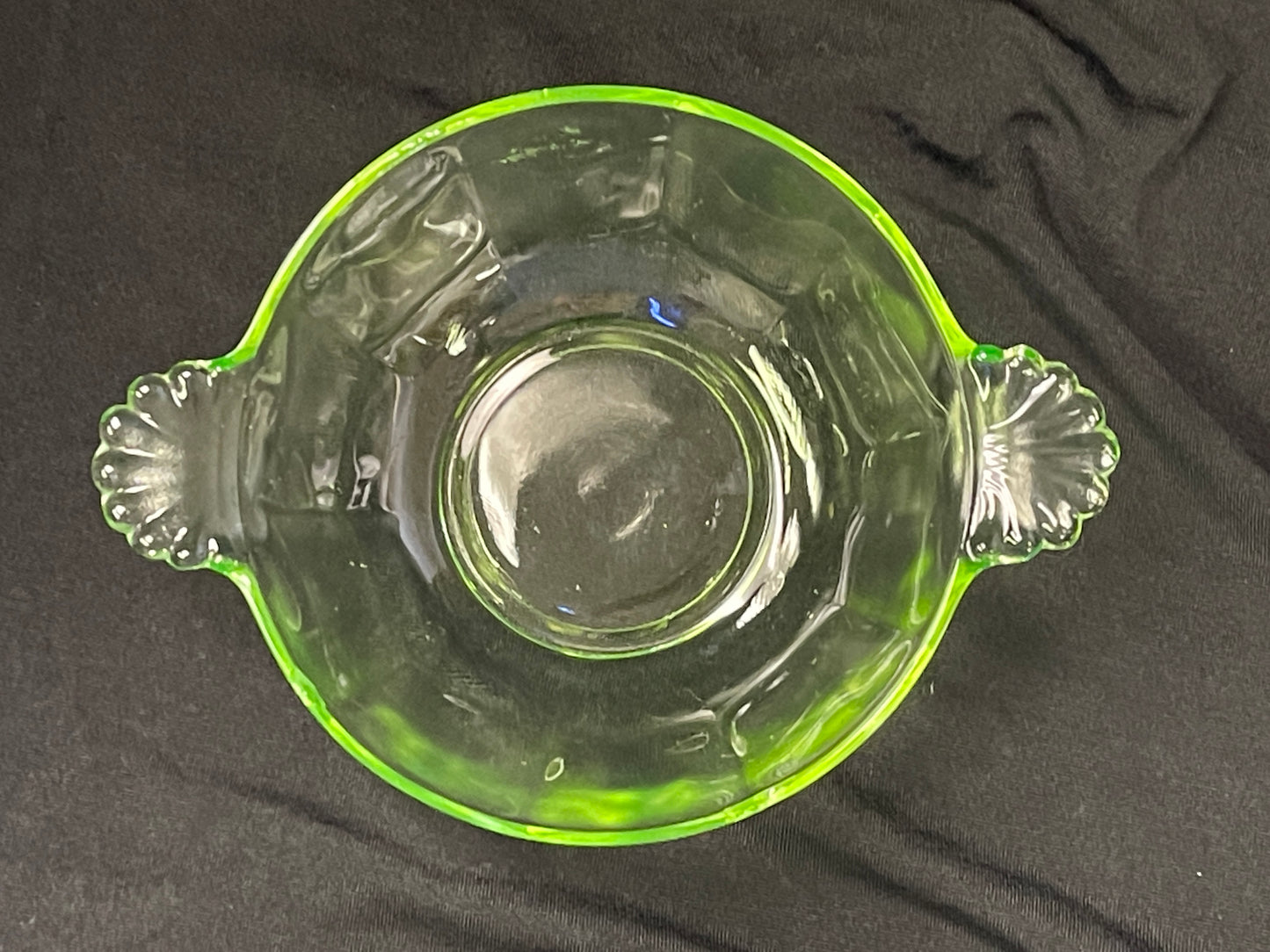 Uranium Glass Trinket Dish