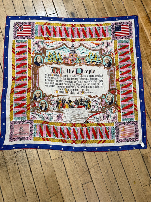 50s We The People souvenir scarf
