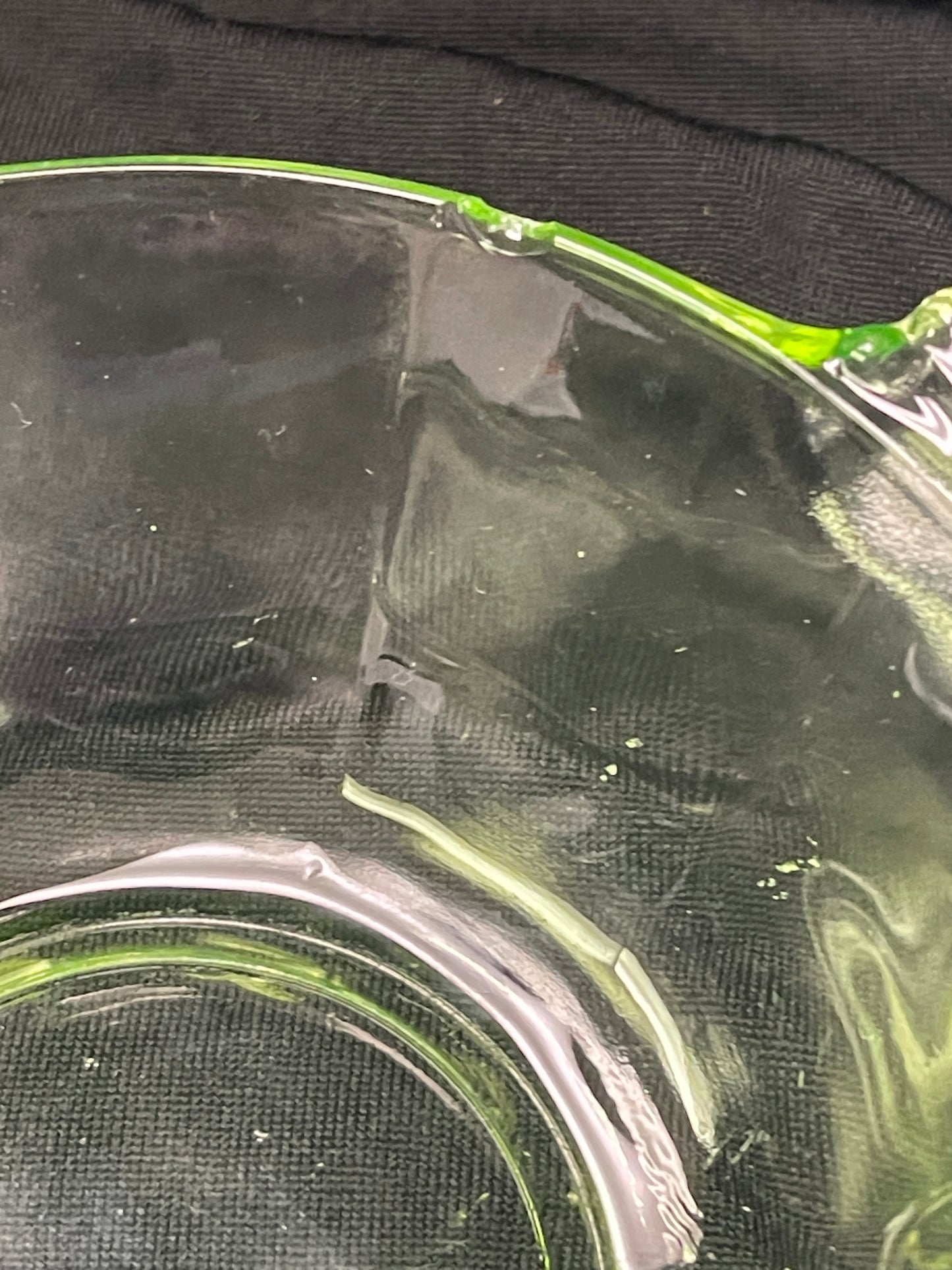 Uranium Glass Trinket Dish