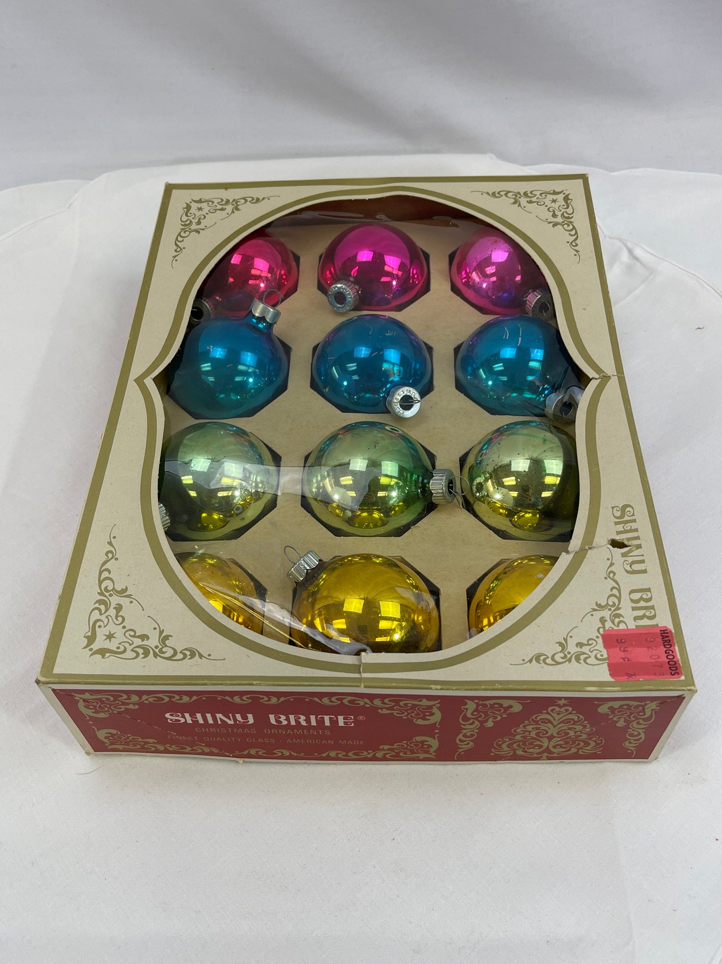 Vintage Glass Ornaments - mixed colors