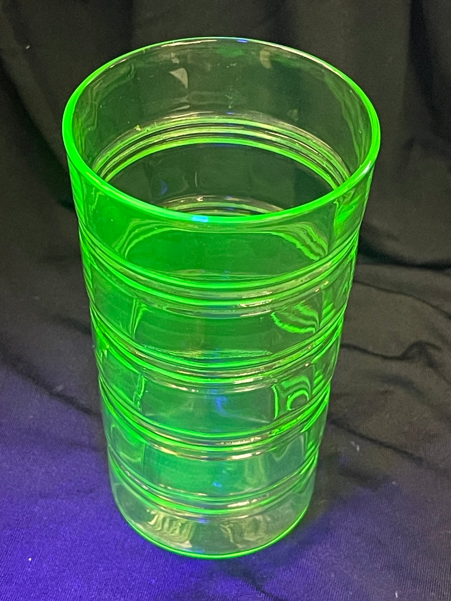 Uranium Glass Juice Glass